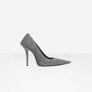 Balenciaga Square Knife Metallic Pump
